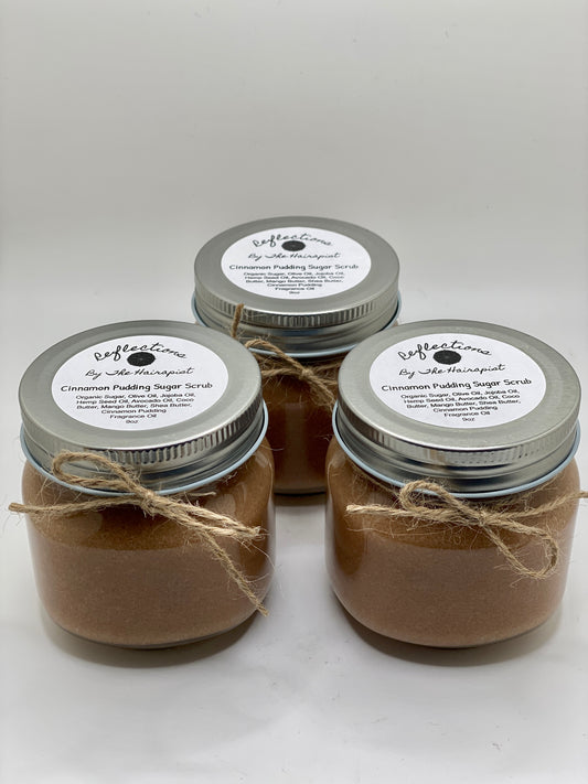 9 oz Sugar Scrub Cinnamon Pudding